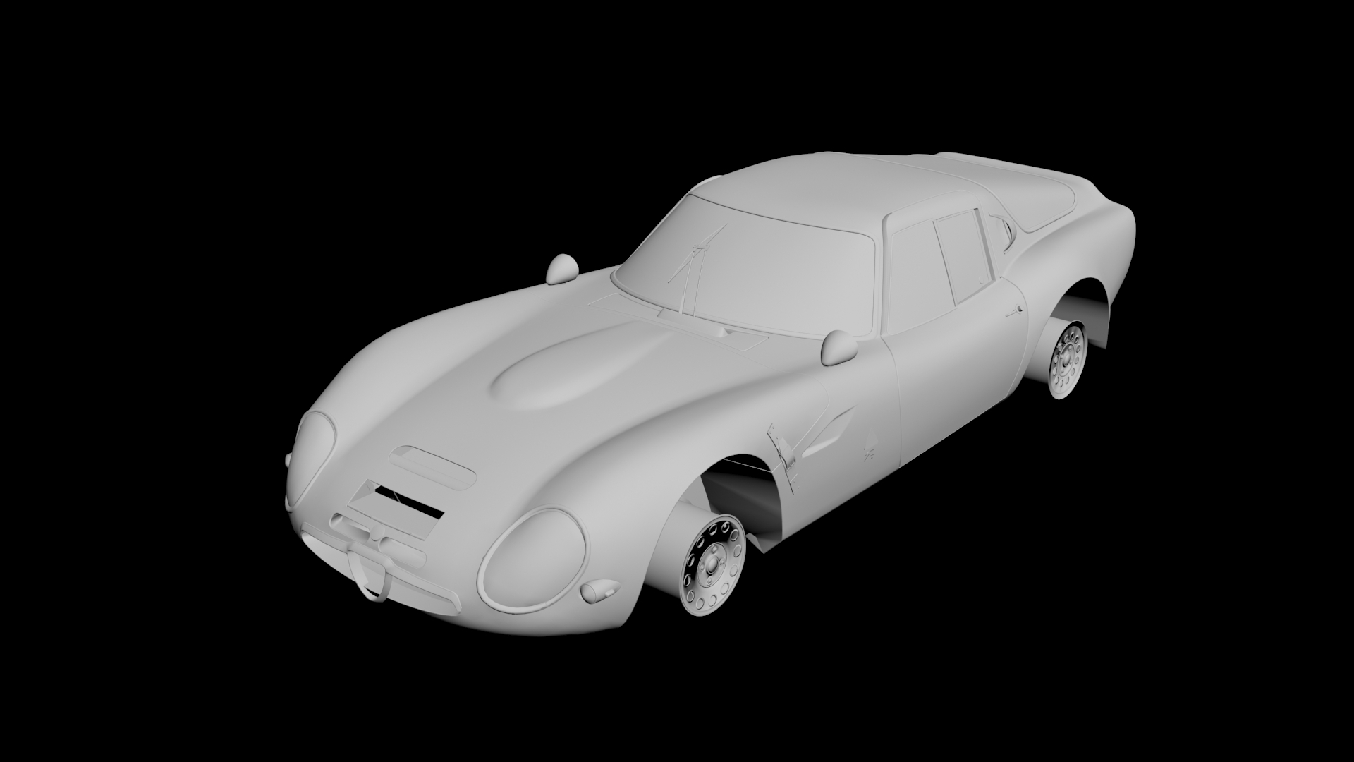 Alfa Romeo Giulia TZ2 replica kit car body kit 3D model 3D print